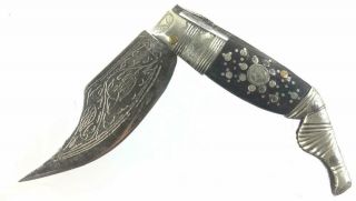 Rare Antique French Italian Vernantin Navaja Knife w/ Case 2
