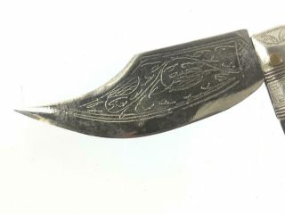 Rare Antique French Italian Vernantin Navaja Knife w/ Case 6
