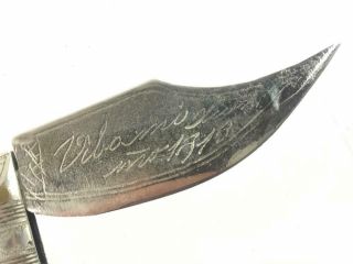 Rare Antique French Italian Vernantin Navaja Knife w/ Case 7
