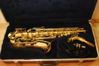 Vintage Conn Alto Saxophone N 151644 W/ Hard Case