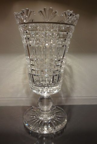 Rare Vintage Waterford Crystal Master Cutter Celery Vase 9.  75 " Made In Ireland