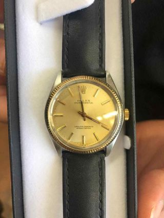 Vintage Rolex 14K Yellow Gold/Stainless Steel Oyster Perpetual 1005 2