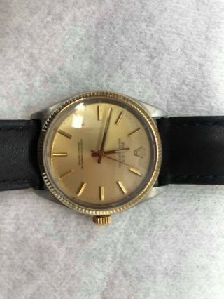 Vintage Rolex 14K Yellow Gold/Stainless Steel Oyster Perpetual 1005 3