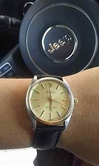 Vintage Rolex 14K Yellow Gold/Stainless Steel Oyster Perpetual 1005 8