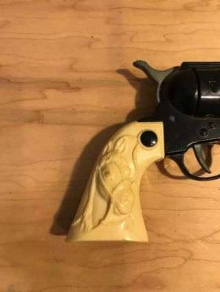 Vintage Marx Plastic & Metal Six Shooter Western Clicker Gun
