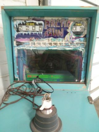 Vintage Williams Artic Gun Coin Operated Arcade Game Parts or Restoration Op 2