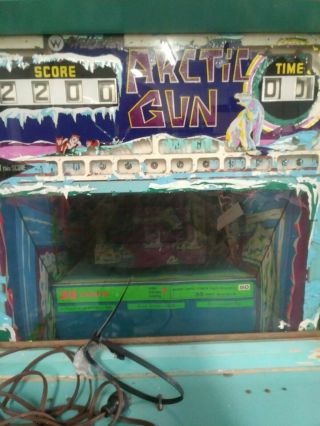 Vintage Williams Artic Gun Coin Operated Arcade Game Parts or Restoration Op 5