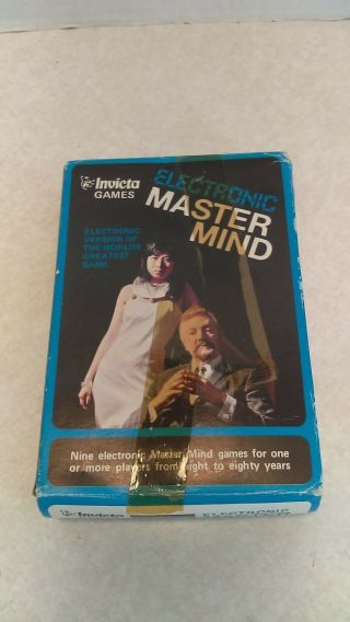 Vintage 1977 Invicta Master Mind Electronic Game Hand - Held Mib