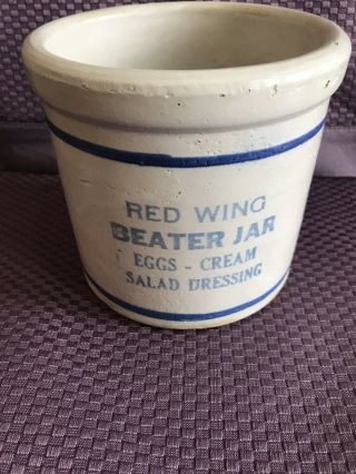 Red Wing Beater Jar Stoneware Crock