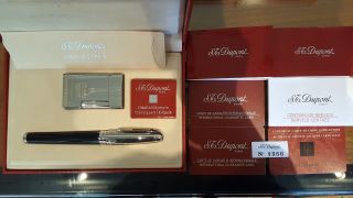 Rare S.  T.  Dupont St.  Petersburg Pen And Lighter Set