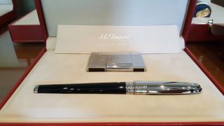 Rare S.  T.  Dupont St.  Petersburg Pen and Lighter Set 2