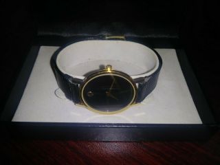 Movado Gold Tone Sapphire Crystal Watch 87 - 45 - 882 2
