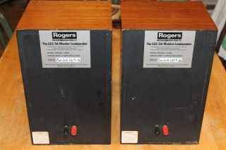 Match Vintage Rogers Model LS3/5A Speakers Matched Pair.  SOUND AWESOME 2