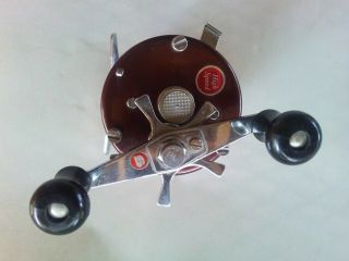 VINTAGE BROWN ABU AMBASSADEUR 5500 FISHING REEL SWEDEN ABU GARCIA - GREAT 4