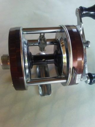 VINTAGE BROWN ABU AMBASSADEUR 5500 FISHING REEL SWEDEN ABU GARCIA - GREAT 8