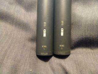 Matched Pair NEUMANN KM84i Vintage small capsule cardioid condenser microphones 12