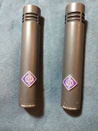 Matched Pair Neumann Km84i Vintage Small Capsule Cardioid Condenser Microphones