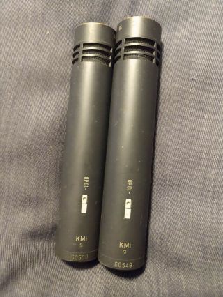 Matched Pair NEUMANN KM84i Vintage small capsule cardioid condenser microphones 7