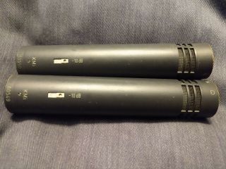 Matched Pair NEUMANN KM84i Vintage small capsule cardioid condenser microphones 9