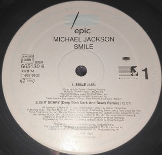 EXTREMELY RARE Michael Jackson Smile LP Vinyl 4