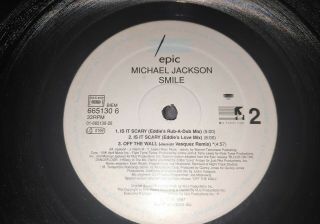 EXTREMELY RARE Michael Jackson Smile LP Vinyl 6