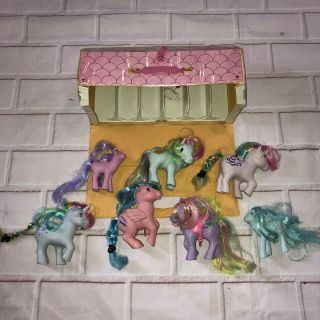 Vintage My Little Pony Carrying Case And Ponies 1983 Onward