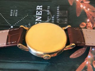 Vintage 1946 Omega Solid 18K Gold 30T2RG Chronometer men ' s watch 10