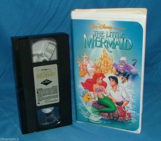 The Little Mermaid Out Of Print Controversial Cover,  Rare 1st Label (Disney VHS) 2