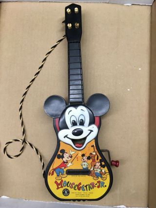 Vintage 1955 Mattel Mickey Mouse Club Guitar Jr.  Mousegetar,