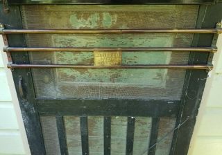 Vintage DOOR PUSH bar,  advertising sign,  Rare brass Fuller Paint - Varnish,  1930s 3