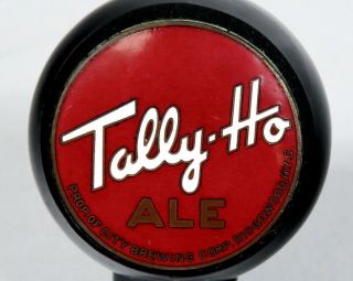 Vintage City Brewing Tally - Ho Ale Beer Ball Tap Knob Handle Ridgewood NYC 2