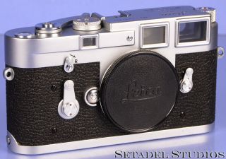 Leica Leitz M3 Single Stroke Ss Chrome Midland Elc Camera Body,  Cap Rare