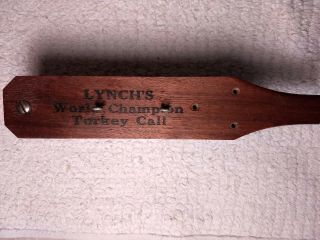 Vintage Lynch 102 Short Box Alabama Turkey Call