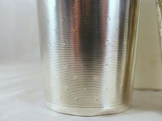 Antique PAIR French Sterling Silver Wine Julep Cup Tumbler Timbal Guilloche 1870 7