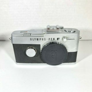 (AS - IS) Vintage OLYMPUS PEN - F Bundle - 3 Zuiko Lens,  Cases & Flash 3