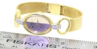 Chopard rare vintage heavy 18K gold.  37CT VS1/F diamond mechanical ladies watch 4