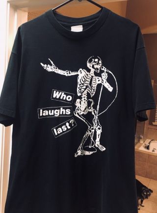 Rage Against The Machine 1997 Vintage Skull T - Shirt Barbara Kruger Design