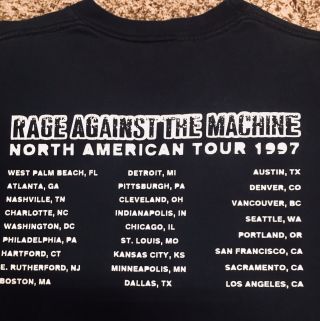 Rage Against the Machine 1997 Vintage Skull T - shirt Barbara Kruger Design 4
