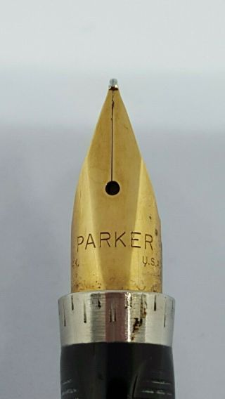 Vintage Parker 75 SET Fountain Pen & ballpoint pen.  Gold filled.  Made in USA. 5