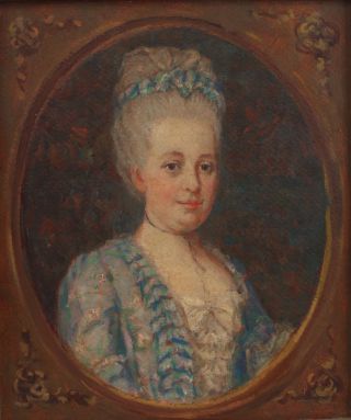 Antique MARY LOW FAIRCHILD French Portrait Oil Painting,  Madame De Valcourt NR 3