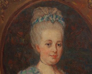 Antique MARY LOW FAIRCHILD French Portrait Oil Painting,  Madame De Valcourt NR 4