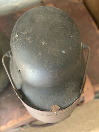 ULTRA RARE WW1 IMPERIAL GERMAN ARMY FACE MASK FOR HELMET.  KRUPP 7