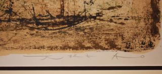 Listed Chinese Artist Zao Wou - Ki,  Color Lithograph,  1952 Signed Rare 3