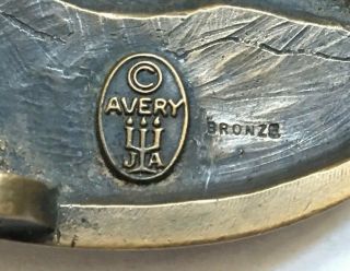 Vintage James Avery Brass Quail Belt Buckle Retired 3