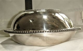 A Fine George III Solid Silver Entree Dish & Cover by James Young 1784 No Handle 12
