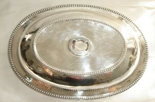 A Fine George III Solid Silver Entree Dish & Cover by James Young 1784 No Handle 3