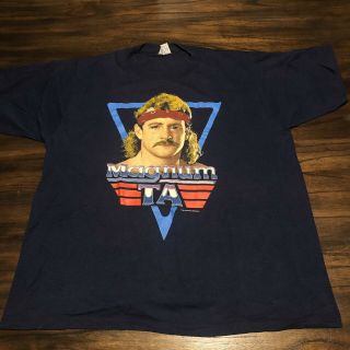 Vintage Magnum T.  A Wwe Wrestling Shirt Xl 80s
