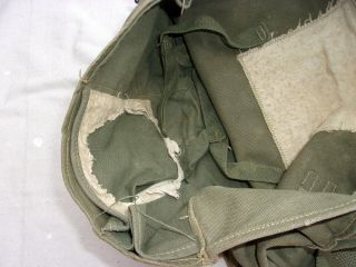 WW2 GI M6 Lightweight Gas Mask Bags with All Straps - - 2 Each 2