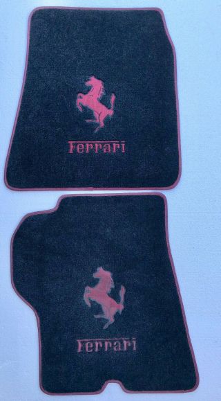 Pre - Owned Ferrari Red Prancing Horse Floor Mats Vintage?