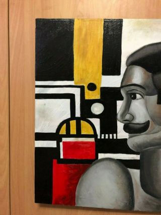 FERNAND LEGER OIL PAINTING ON CANVAS SIGNED RARE 27  X 20 2